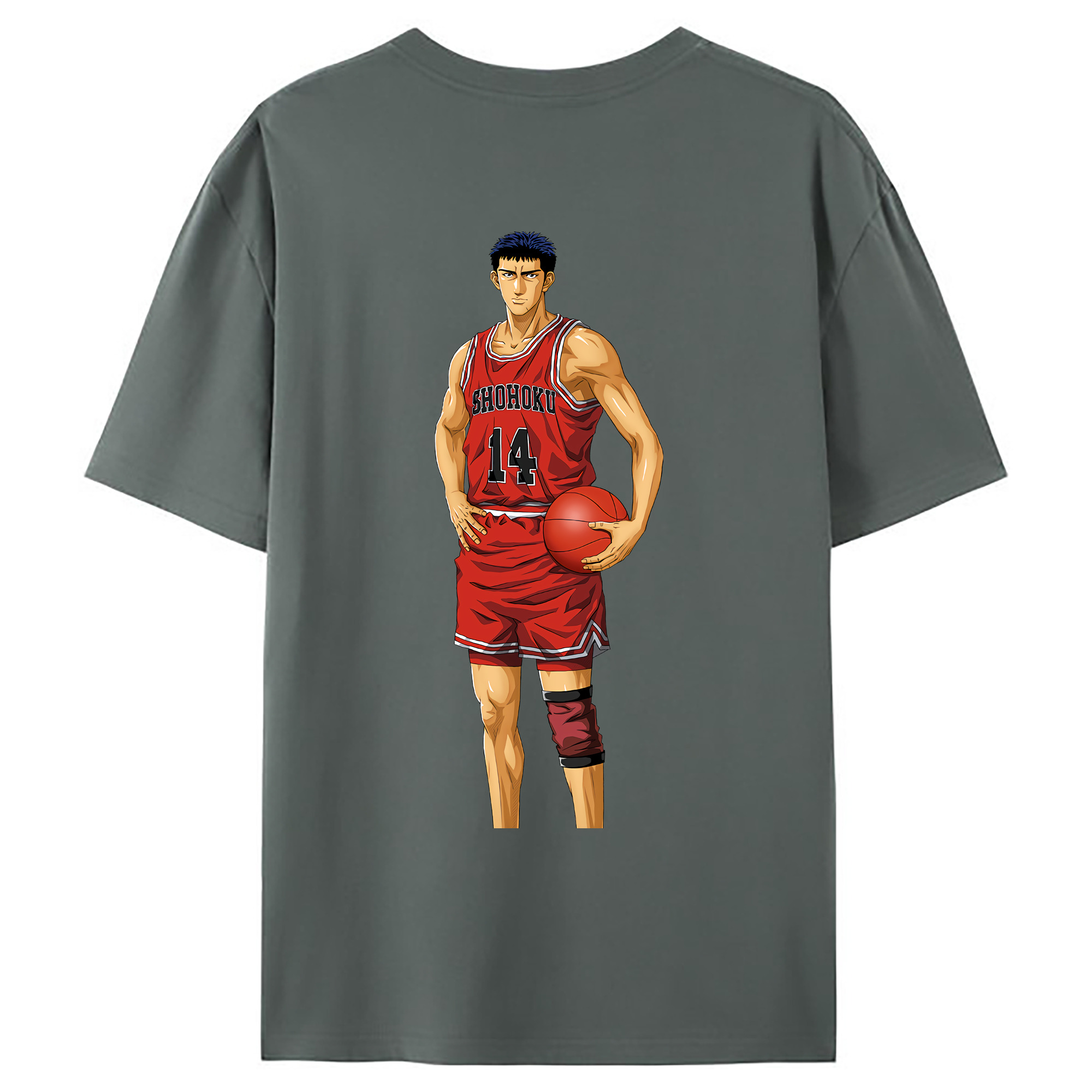 （画像用） SLAM DUNK／スラムダンク 綿100％ メンズ半袖Tシャツ（バックプリント） 通気性